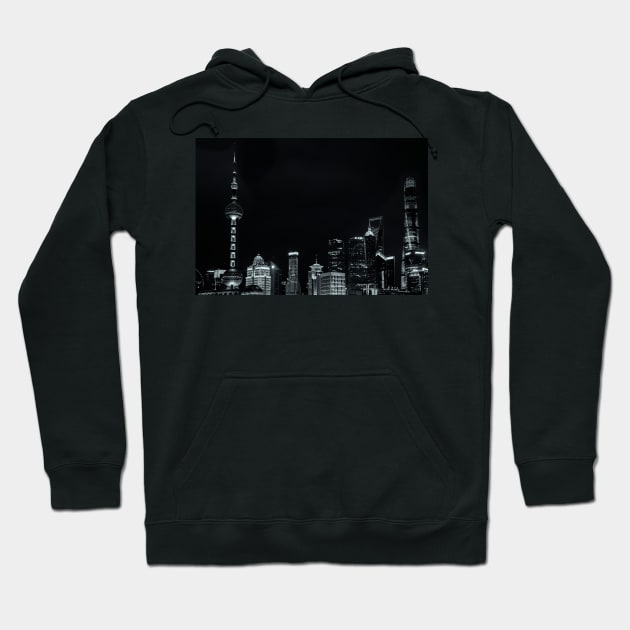 Shanghai Skyline Hoodie by David Lichtneker